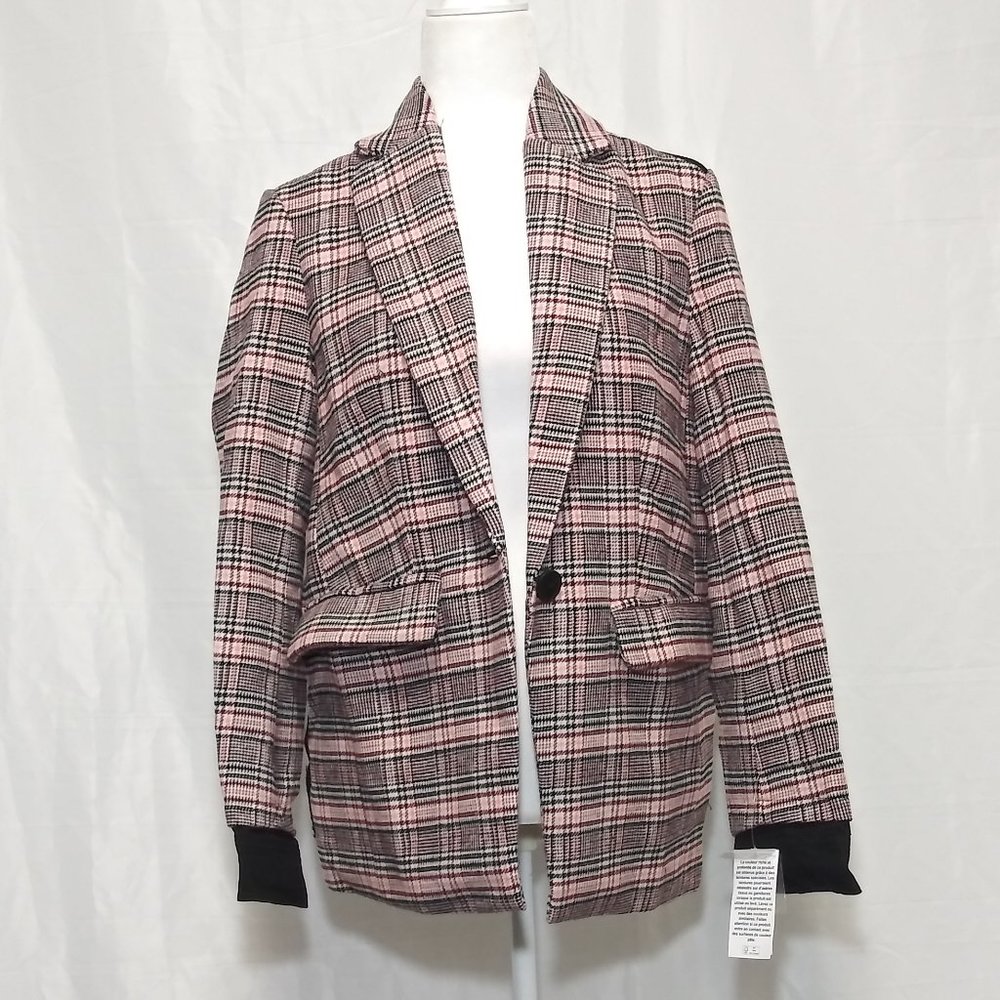 ELLA MOSS | Colorblocked Plaid Blazer